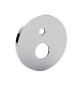 PIASTRA TONDA ABS 2 FORI CON OR Cromo