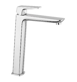 MISCELATORE MONOCOMANDO LAVABO ALTO LINEA SPARTACO Cromo