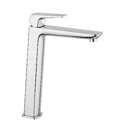 MISCELATORE MONOCOMANDO LAVABO ALTO LINEA SPARTACO Cromo