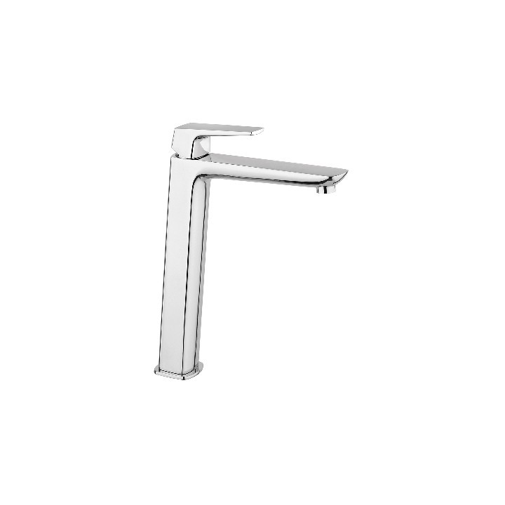 MISCELATORE MONOCOMANDO LAVABO ALTO LINEA SPARTACO Cromo