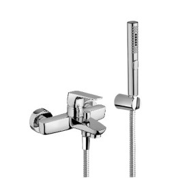 MISCELATORE MONOCOMANDO VASCA CON ACCESSORI SPARTACO Cromo