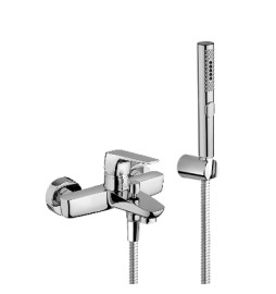 MISCELATORE MONOCOMANDO VASCA CON ACCESSORI SPARTACO Cromo