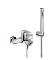 MISCELATORE MONOCOMANDO VASCA CON ACCESSORI SPARTACO Cromo