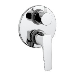 MISCELATORE MONOCOMANDO INCASSO DOCCIA CON DEV. SPARTACO Cromo