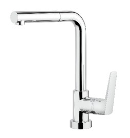 MISCELATORE MONOC. LAVELLO CON DOCCIA ESTRAIBILE SPARTACO Cromo