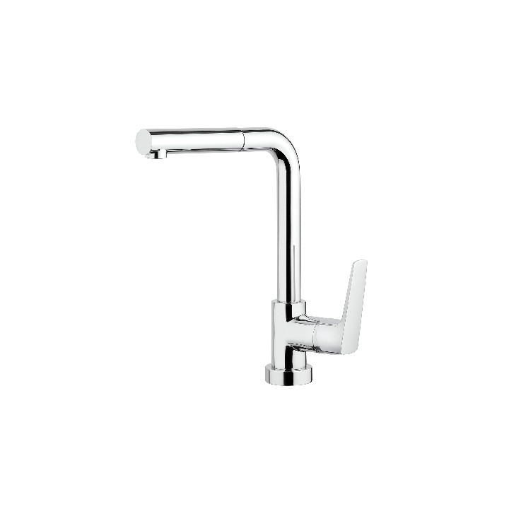 MISCELATORE MONOC. LAVELLO CON DOCCIA ESTRAIBILE SPARTACO Cromo