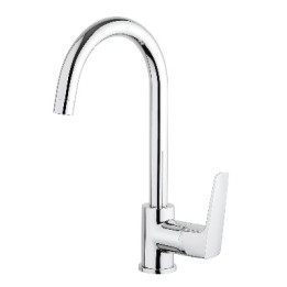 MISCELATORE MONOCOMANDO LAVELLO CANNA ALTA SPARTACO Cromo