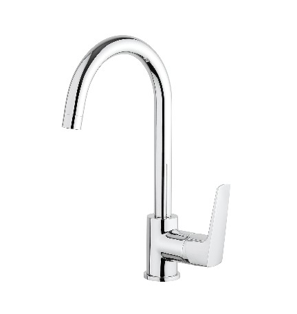 MISCELATORE MONOCOMANDO LAVELLO CANNA ALTA SPARTACO Cromo