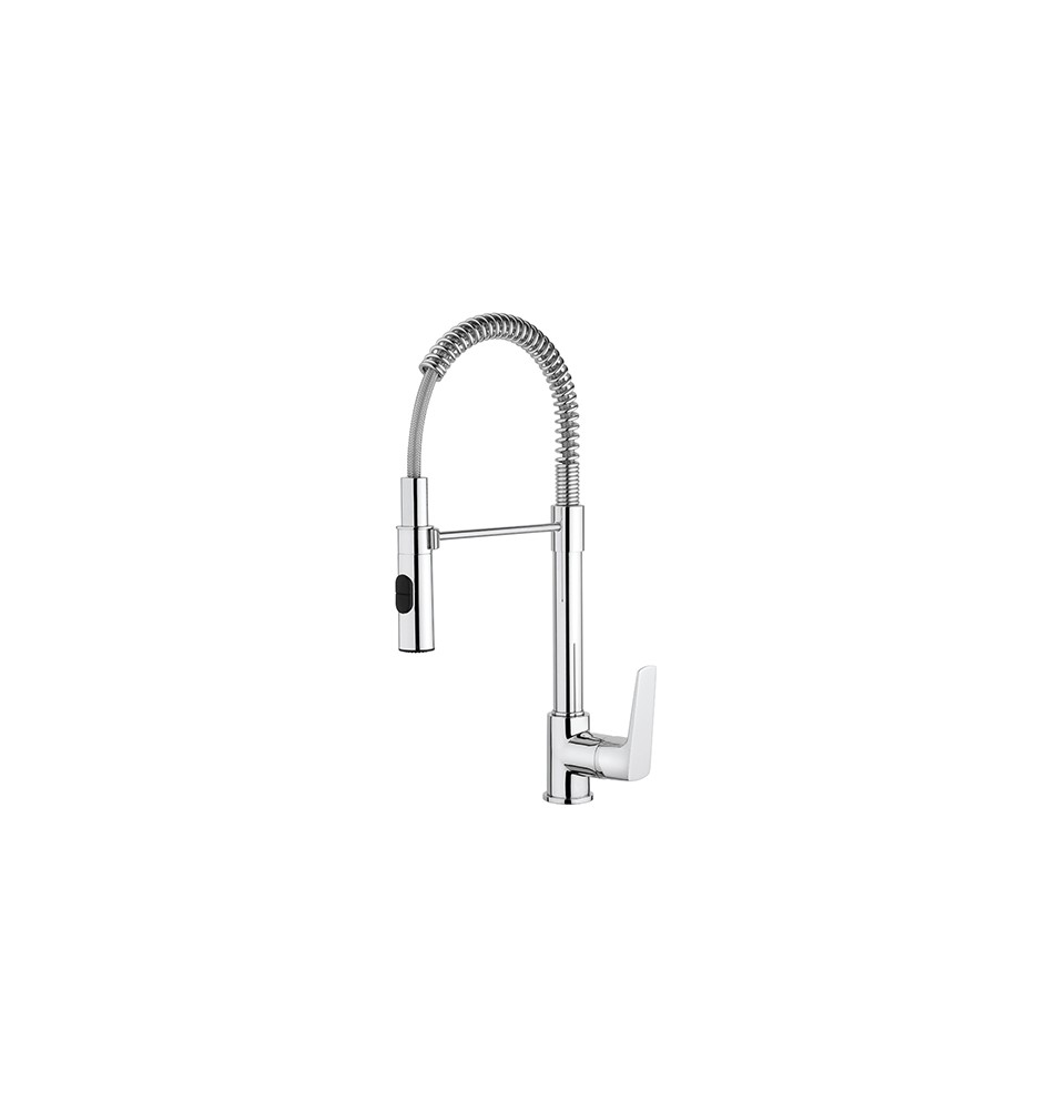 MISCELATORE MONOCOMANDO LAVELLO CON DOCCIA ESTRAIBILE Cromo