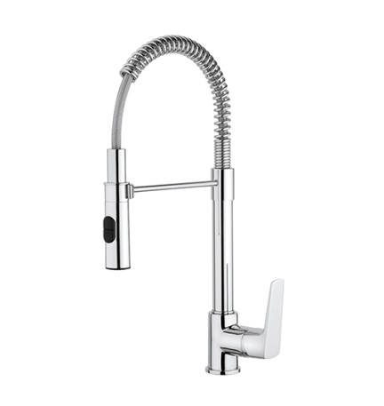 MISCELATORE MONOCOMANDO LAVELLO CON DOCCIA ESTRAIBILE Cromo