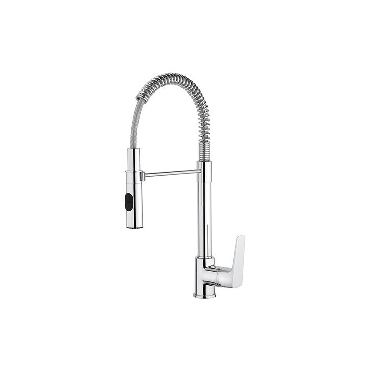 MISCELATORE MONOCOMANDO LAVELLO CON DOCCIA ESTRAIBILE Cromo