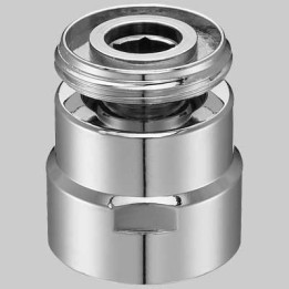 SNODO CROMATO PER RUBINETTI - M 18X1 - F18X1