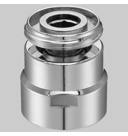 SNODO CROMATO PER RUBINETTI - M 18X1 - F18X1