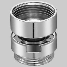 SNODO CROMATO PER RUBINETTI DESIGN - M 16X1 - F 16X1