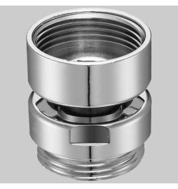 SNODO CROMATO PER RUBINETTI DESIGN - M 16X1 - F 16X1