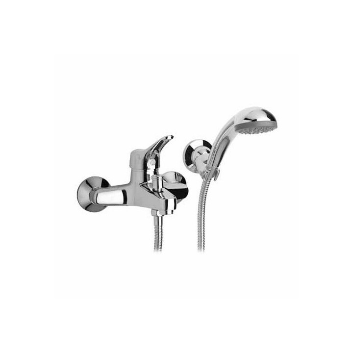 MISCELATORE MONOCOMANDO VASCA CON ACCESSORI LINEA DERBY Cromo