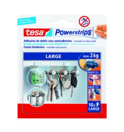 FASCIA BIADESIVA FORTE TESA POWERSTRIPS 10 PZ