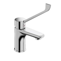 MISCELATORE MONOCOMANDO LAVABO CON LEVA CLINICA LINEA TEN Cromo