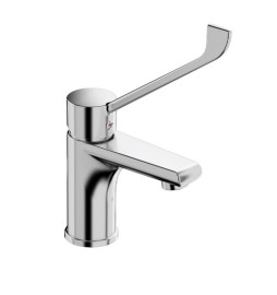 MISCELATORE MONOCOMANDO LAVABO CON LEVA CLINICA LINEA TEN Cromo