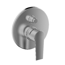 MISCELATORE MONOCOMANDO INCASSO DOCCIA C/DEV LINEA TEN Cromo