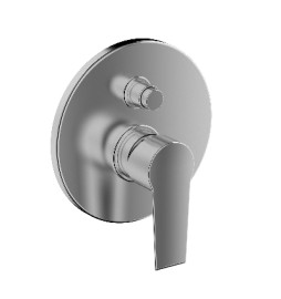 MISCELATORE MONOCOMANDO INCASSO DOCCIA C/DEV LINEA TEN Cromo