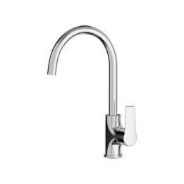 MISCELATORE MONOCOMANDO LAVELLO CON CANNA GIREVOLE LINEA TEN Cromo