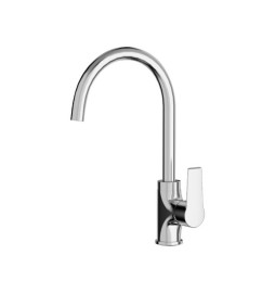 MISCELATORE MONOCOMANDO LAVELLO CON CANNA GIREVOLE LINEA TEN Cromo