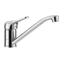 MISCELATORE MONOCOMANDO LAVELLO CON LEVA FRONTALE LINEA TEN Cromo