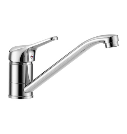 MISCELATORE MONOCOMANDO LAVELLO CON LEVA FRONTALE LINEA TEN Cromo