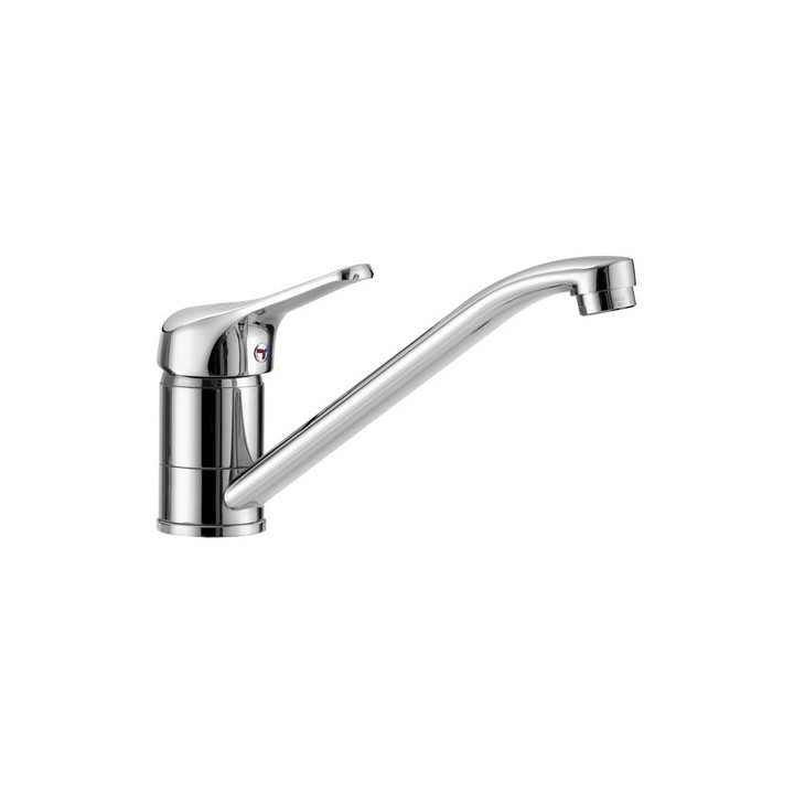 MISCELATORE MONOCOMANDO LAVELLO CON LEVA FRONTALE LINEA TEN Cromo