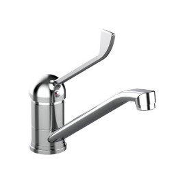 MISCELATORE MONOCOMANDO LAVELLO LEVA CLINICA FRONTALE LINEA TEN Cromo