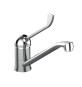 MISCELATORE MONOCOMANDO LAVELLO LEVA CLINICA FRONTALE LINEA TEN Cromo