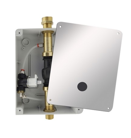 FLUSSOMETRO DA INCASSO PER W.C. CON FOTOCELLULA A PILE -