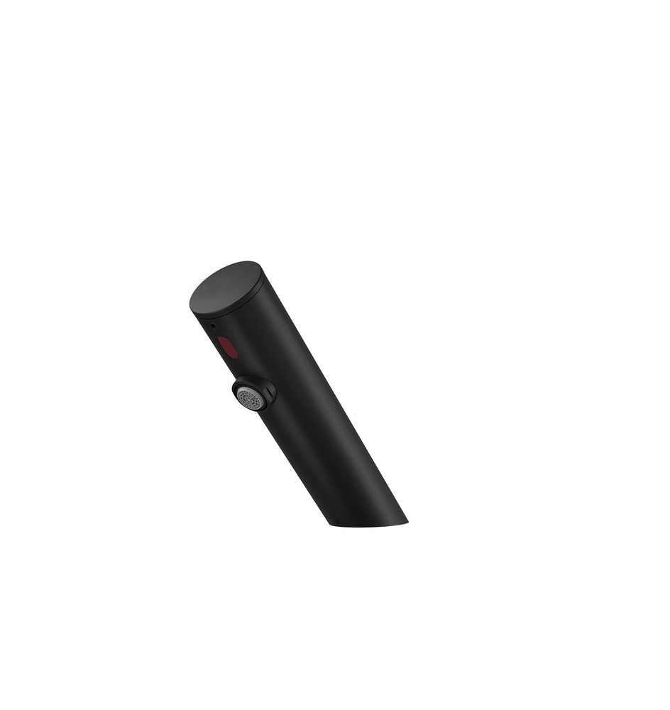 RUBINETTO LAVABO FOTOCELLULA A corrente 230/6V DC Nero Matt