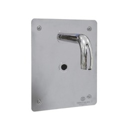 RUBINETTO FOTOCELLULA PER LAVABO A CANALE Alim. Batteria 6V - Cromo