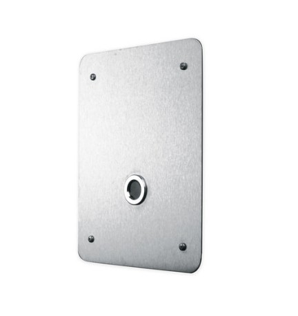 RUBINETTO DA INCASSO A FOTOCELLULA PER ORINATOIO USCITA INFERIORE Alim. Batteria 6V - Cromo