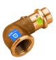 GOMITO 90° IN BRONZO A PRESSARE F X FIL F ACQUA/GAS Diam. 22 x 3/4