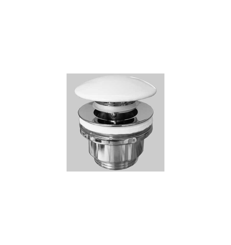 PILETTA A SCATTINO STP CON TAPPO CERAMICA BIANCO - 1" 1/4