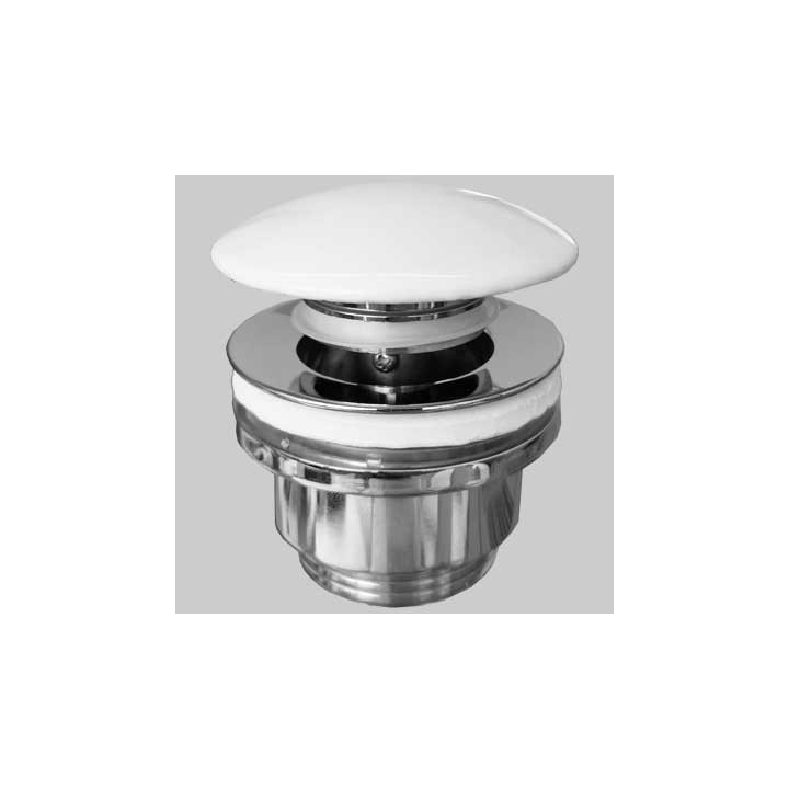 PILETTA A SCATTINO STP CON TAPPO CERAMICA BIANCO - 1" 1/4