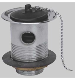 PILETTONE IN OTTONE CROMATO - 1"1/4 Ø 80