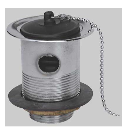 PILETTONE IN OTTONE CROMATO - 1"1/4 Ø 80