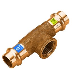 T IN BRONZO A PRESSARE FXFXFIL F ACQUA/GAS Diam. 28 x 3/4