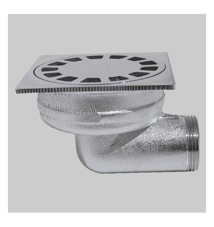POZZETTO SIFOIDE SCARICO LATERALE - 1"1/4 100x100 per pavimento