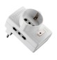 ADATTATORE 10/A 2PR BIP +1 SCHUKO C/INTER SICUREZ