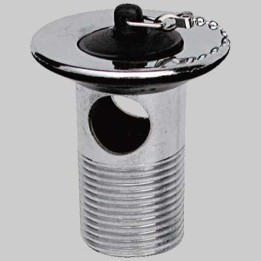 PILETTA LAVABO CON TROPPO PIENO E TAPPO - 1" 63x70