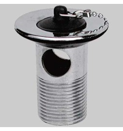 PILETTA LAVABO CON TROPPO PIENO E TAPPO - 1" 63x70