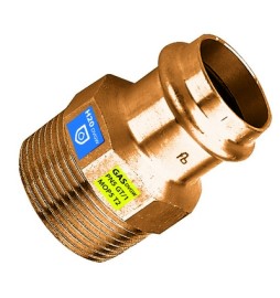 MANICOTTO IN BRONZO A PRESSARE FXFIL M ACQUA/GAS Diam. 35 x 1"