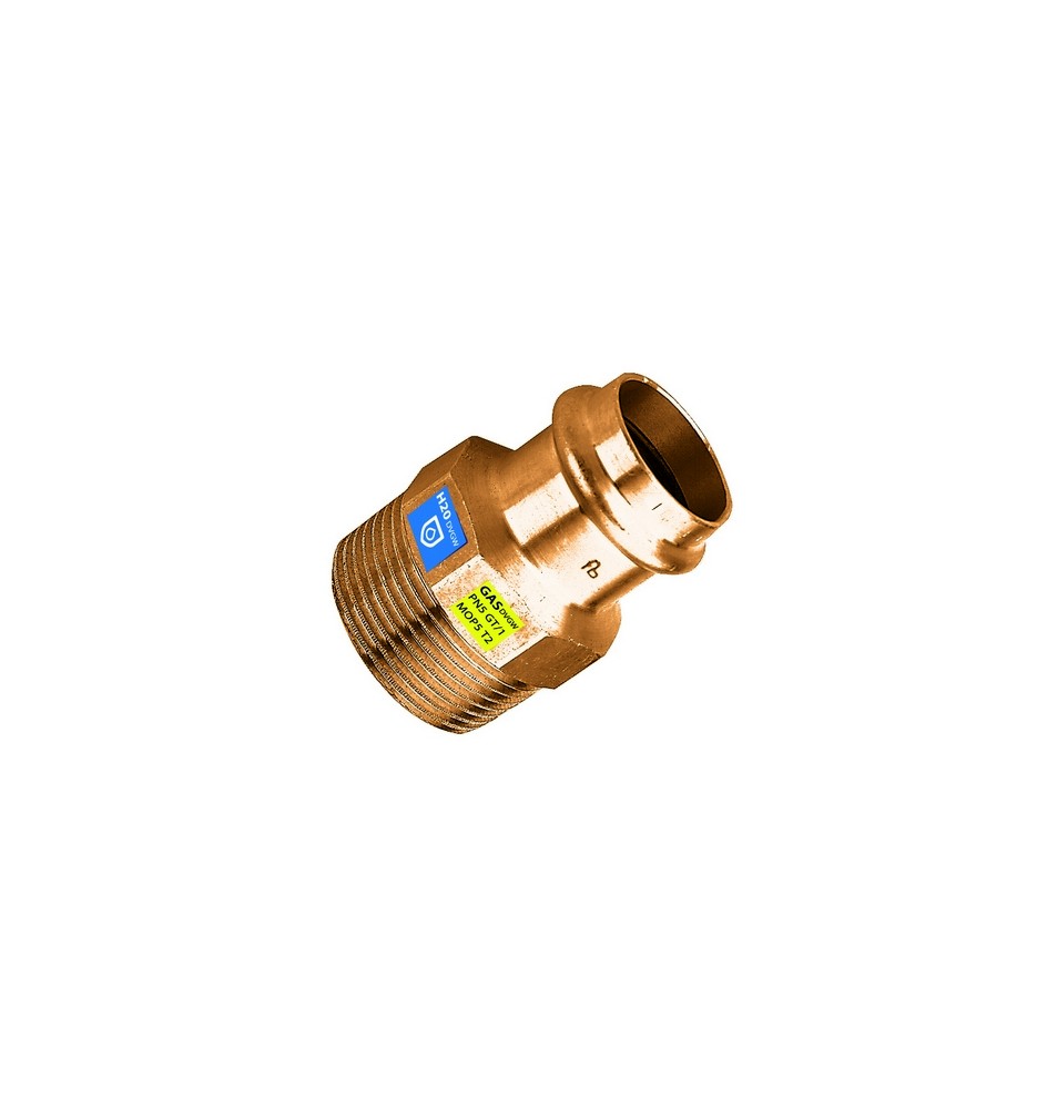 MANICOTTO IN BRONZO A PRESSARE FXFIL M ACQUA/GAS Diam. 35 x 1"