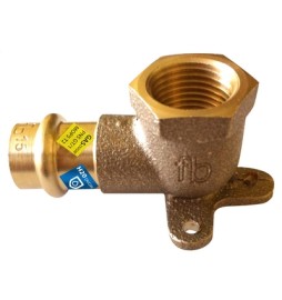 GOMITO FLANGIATO F X FIL. RP ACQUA/GAS Diam. 12 x 1/2