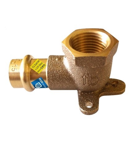 GOMITO FLANGIATO F X FIL. RP ACQUA/GAS Diam. 12 x 1/2